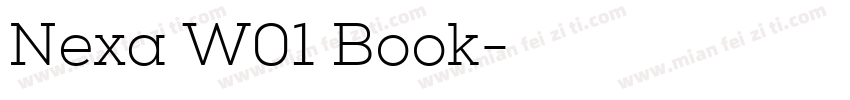 Nexa W01 Book字体转换